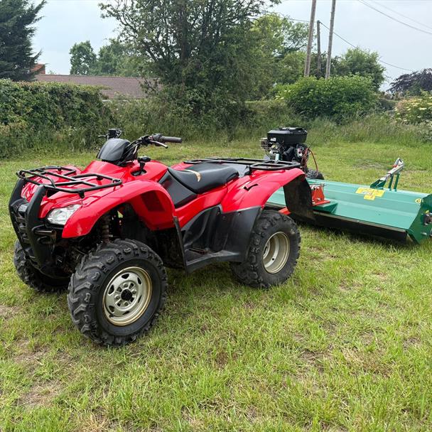 2009 Honda TRX420 4WD Farm Quad Bike