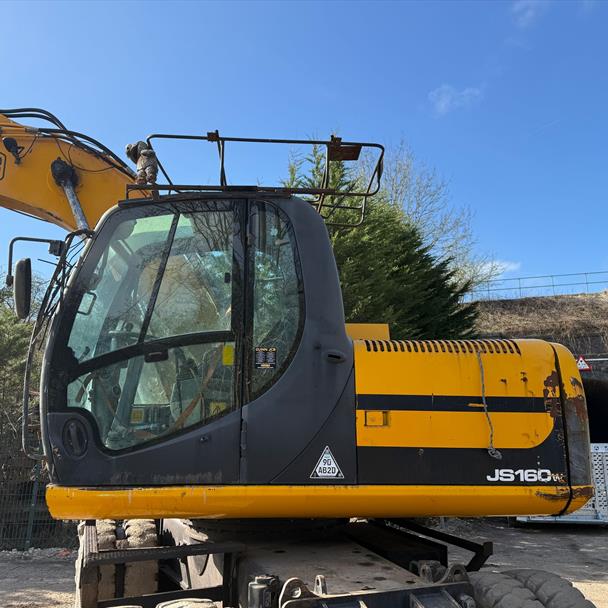 2009 JCB JS160W WHEELED Excavator With 2016 Daemo DMR800 Rotating Selector Grab