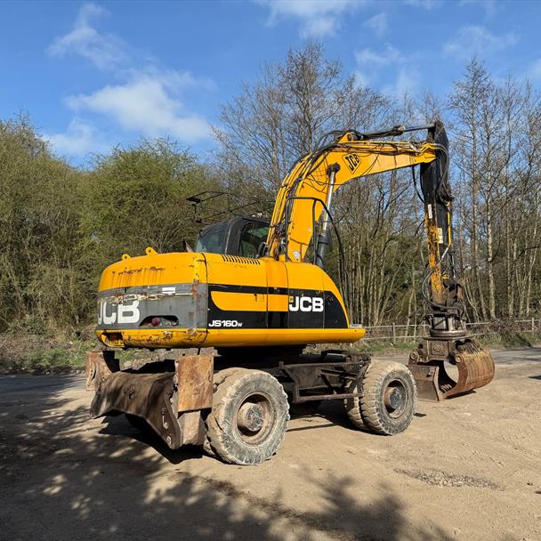 2009 JCB JS160W WHEELED Excavator With 2016 Daemo DMR800 Rotating Selector Grab