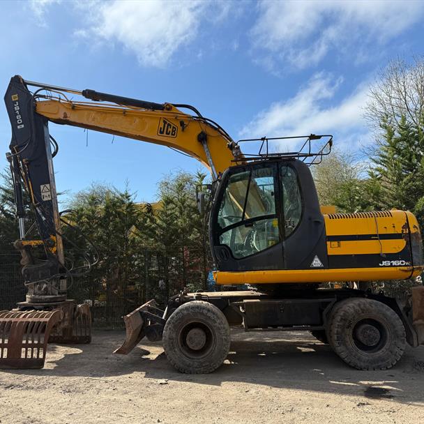 2009 JCB JS160W WHEELED Excavator With 2016 Daemo DMR800 Rotating Selector Grab