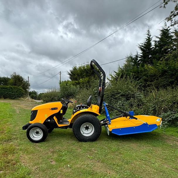 2009 JCB 323HST 23HP 4WD Compact Tractor With Unused 2023 Bomford Turner 1.45 Metre Topper