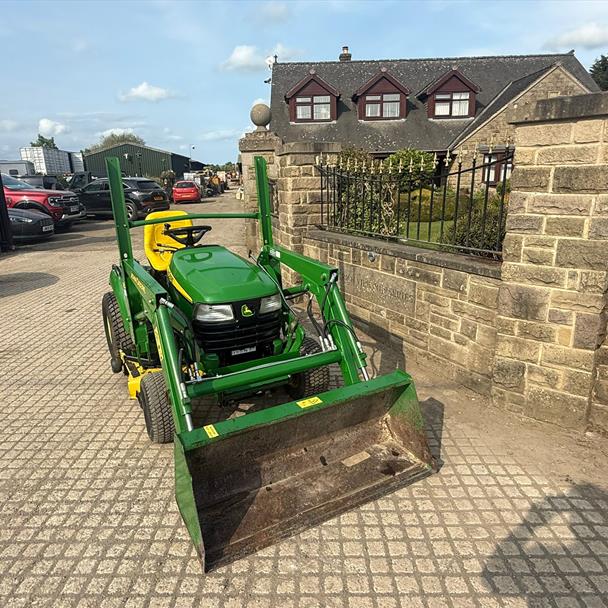 2011 John Deere x740 Compact Tractor With Underslung Deck, Rear Weight Box And Front Loader