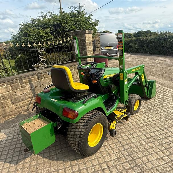 2011 John Deere x740 Compact Tractor With Underslung Deck, Rear Weight Box And Front Loader