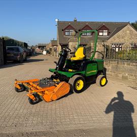 2013/63 John Deere 1445 4WD Outfront Ride On Mower With Human 5FT Safety Mulcher Deck