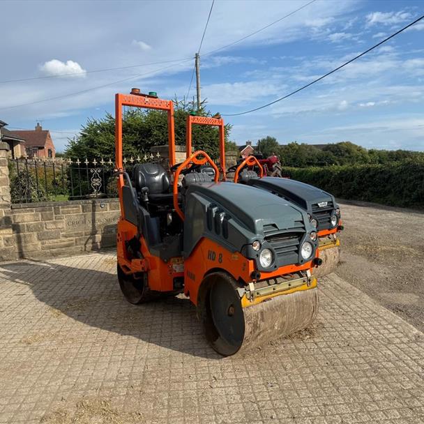 2015 Hamm HD8VV 800MM Twin Drum Vibrating Roller