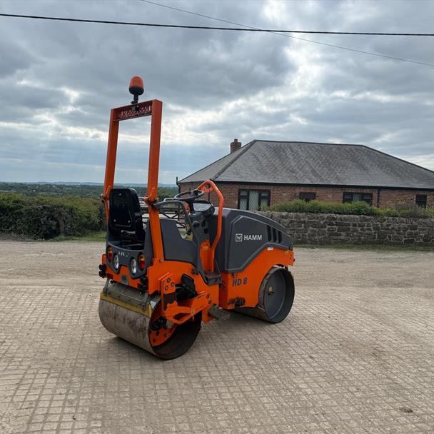 2018 Hamm HD8VV 800 Diesel Twin Drum Vibrating Roller