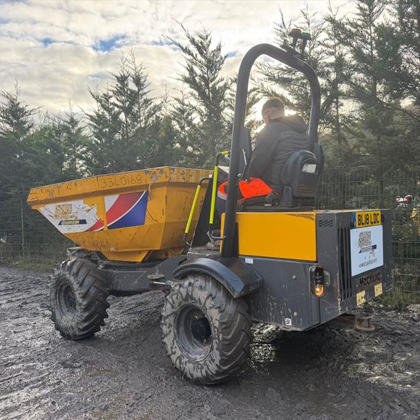 2018 Mecalac TA3S 3 Ton Swivel Skip Dumper