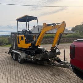 2021 JCB 16C-1 T3 Mini Excavator Bundle With Trailer And Breaker!