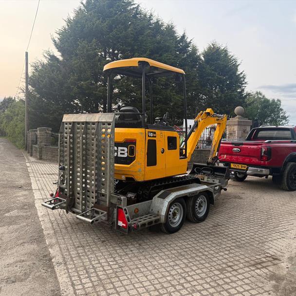 2021 JCB 16C-1 T3 Mini Excavator Bundle With Trailer And Breaker!