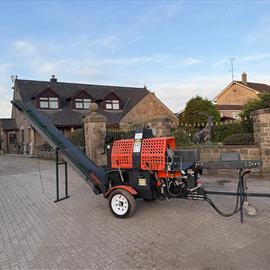 2021 Rock Machinery Dominator VR12T Towbehind Firewood Log Processor