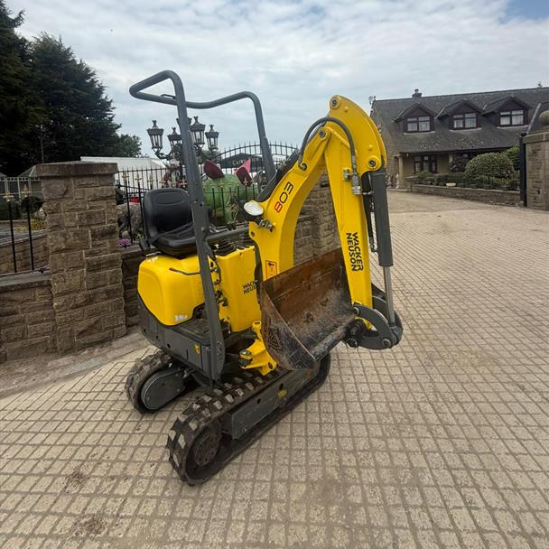 2022 Wacker Neuson 803 Mini Excavator