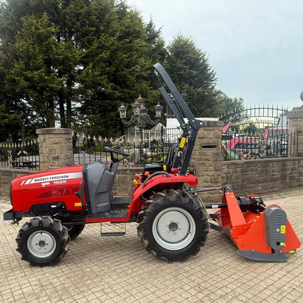 2023 Massey Ferguson 1525 25HP 4WD Compact Tractor With Hardlife 1.25 Metre Flail Mower