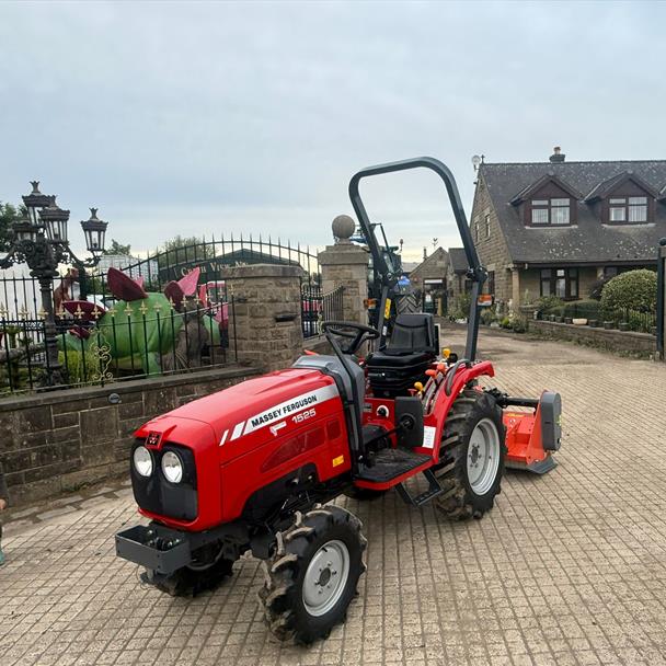 2023 Massey Ferguson 1525 25HP 4WD Compact Tractor With Hardlife 1.25 Metre Flail Mower