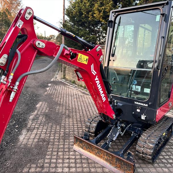 2023 Yanmar SV15VT Mini Excavator With New Haner 600MM Riddle Bucket
