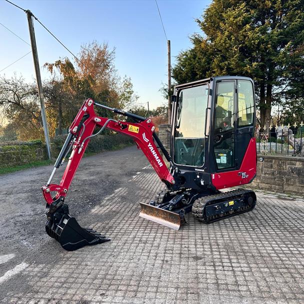 2023 Yanmar SV15VT Mini Excavator With New Haner 600MM Riddle Bucket