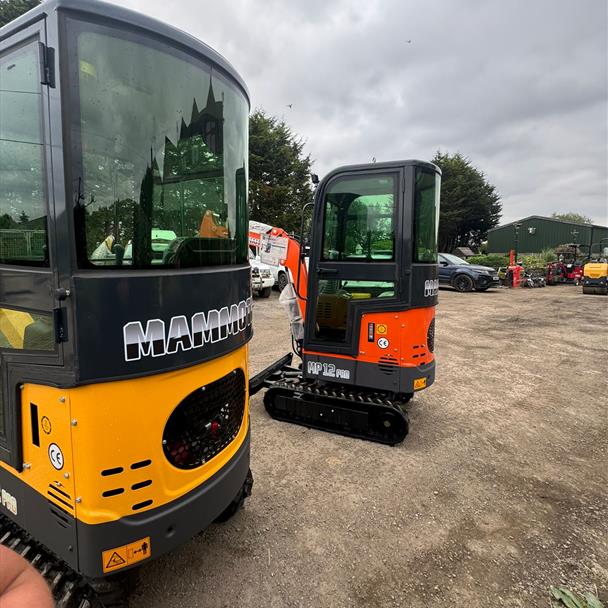 2024 Mammoth MP12PRO Mini Digger Tracked Machine 360 Excavator