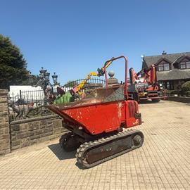 Hinowa 2500 2.5 Ton Diesel Rubber Tracked Pedestrian Dumper