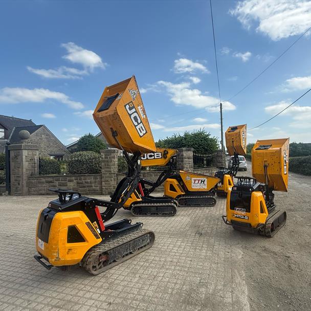 JCB HTD-5 Diesel Tracked Pedestrian High Tip Dumper