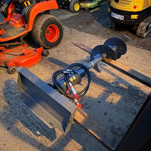New/Unused Mini Skidsteer Posthole Borer & Auger