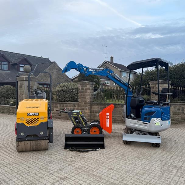 New/Unused Rippa Digger, Konstant Dumper And Captok Roller Package Deal