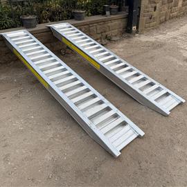 New/Unused Set Of 8FT Aluminium 6 Ton Loading Ramps