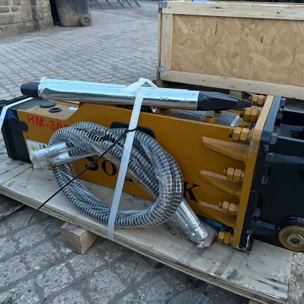 New/Unused Solmek HM-300 Silenced Hydraulic Rock Breaker