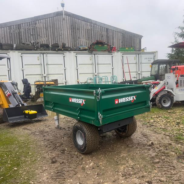 New/Unused Wessex 1.25 Ton Single Axle Tipping Trailer