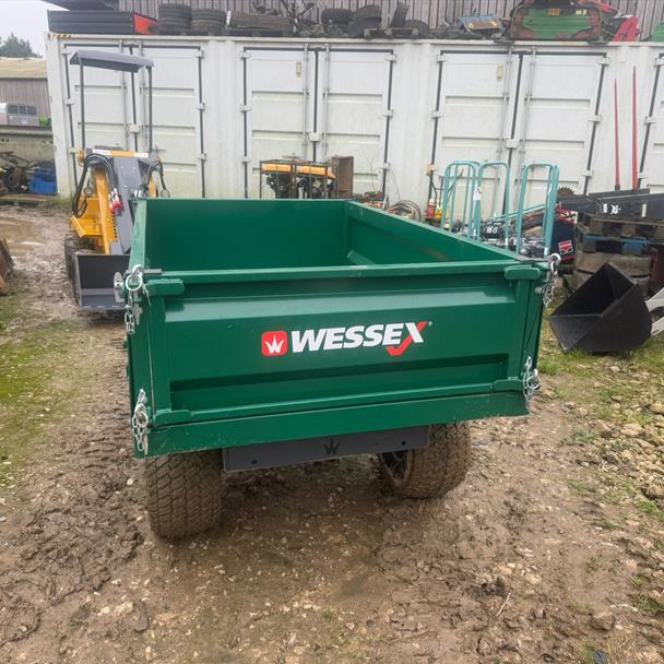 New/Unused Wessex 1.25 Ton Single Axle Tipping Trailer
