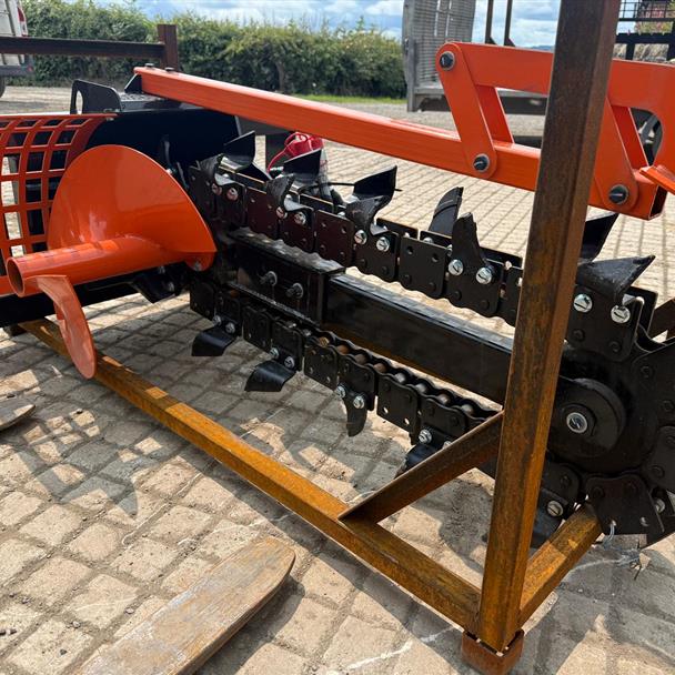 New/Unused GIYI GY-D39F Skidsteer Trencher