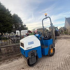 Terex TV800 800MM Diesel Twin Drum Vibrating Roller