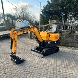 New/Unused Attack AT10 Mini Excavator
