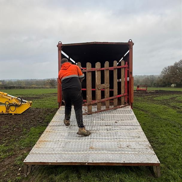 Marshall 22FT Tandem Axle Flatbed Bale/Cattle Trailer