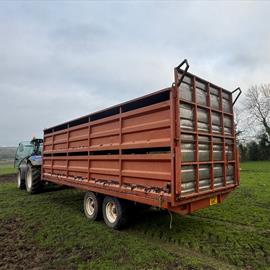 Marshall 22FT Tandem Axle Flatbed Bale/Cattle Trailer