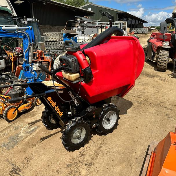 Muck-Truck Powerdrive 4WD Dumper Bundle With Trafalgar Paddock Vacuum Sucker And 1/4 Ton Dumper Skip
