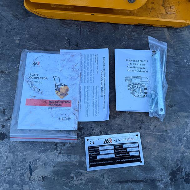 New/Unused Machpro CPT-300 Compaction Plate With Water Tank