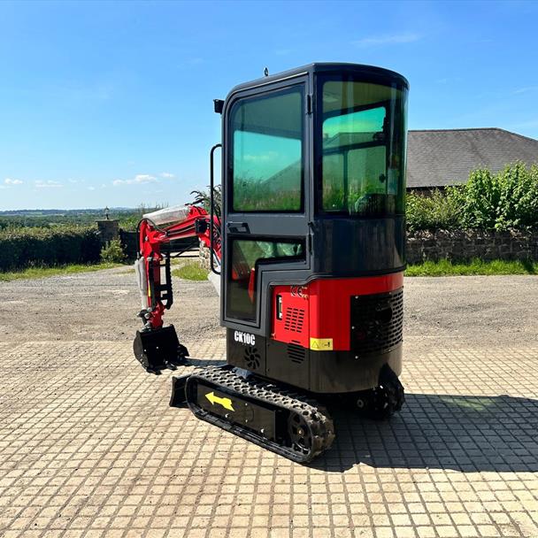 New/Unused 2024 Captor CK10C Mini Excavator With Manual Thumb Grab