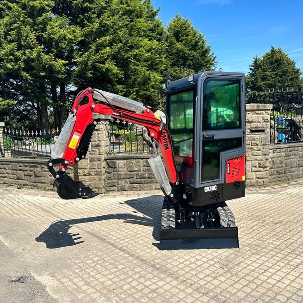 New/Unused 2024 Captor CK10C Mini Excavator With Manual Thumb Grab