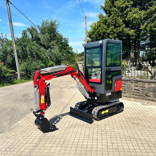 New/Unused 2024 Captor CK10C Mini Excavator With Manual Thumb Grab