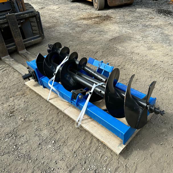 New/Unused 2024 GIYI Posthole Borer Skidsteer Bundle