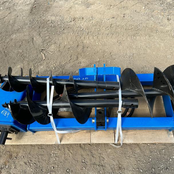 New/Unused 2024 GIYI Posthole Borer Skidsteer Bundle