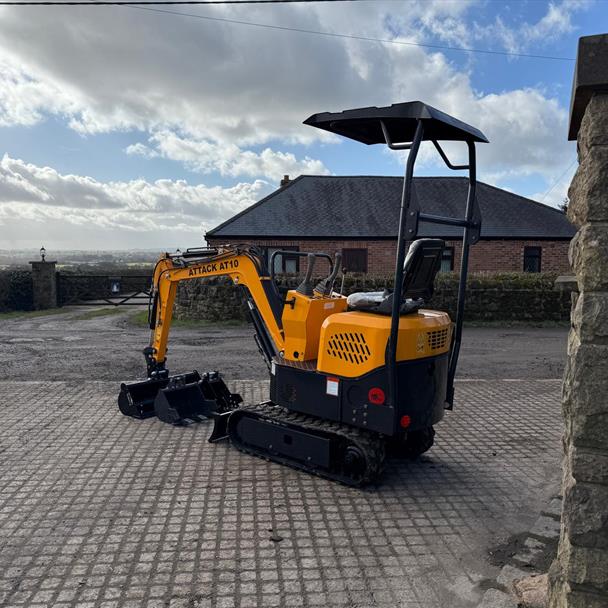 Unused Attack AT10 Mini Excavator