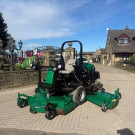 2010 RANSOMES HR6010 4WD 3 GANG ROTARY RIDE ON BATWING MOWER