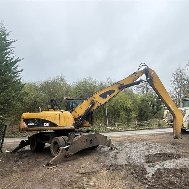 CATERPILLAR M318D-MH WHEELED MATERIAL SCRAP HANDLER EXCAVATOR