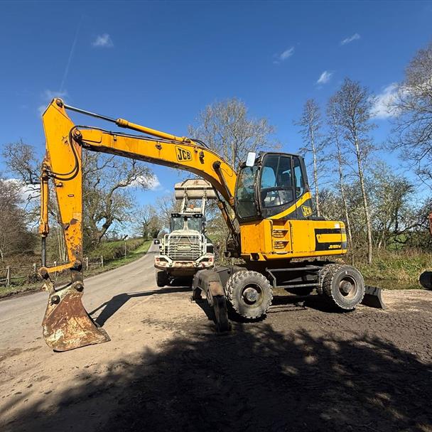 2003 JCB JS160W HIGH CAB WHEELED EXCAVATOR