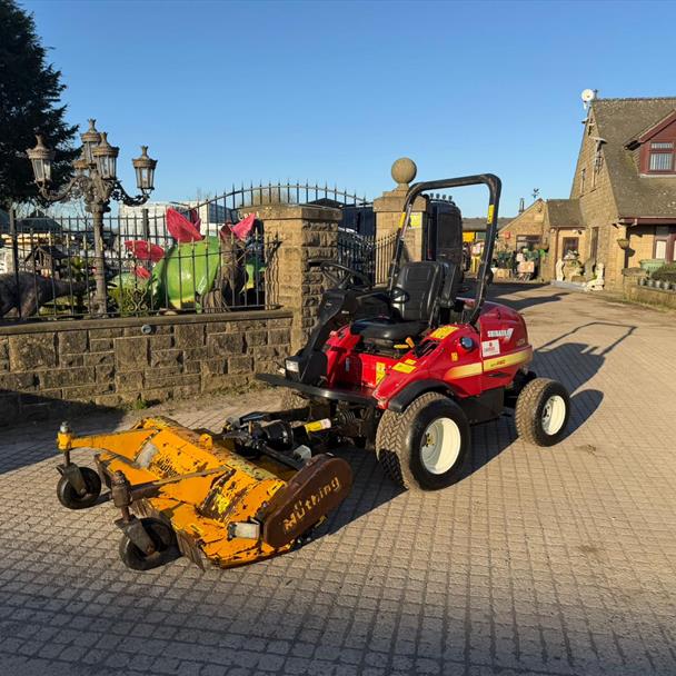 2017 SHIBAURA CM374 4WD OUTFRONT RIDE ON MOWER WITH MUTHING FLAIL DECK