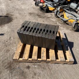 Pallet Of 12 Kubota 47KG Front Tractor Weights