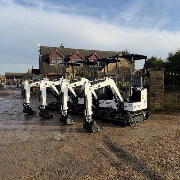 NEW/UNUSED 2025 JPC KV12 MINI EXCAVATOR (WHITE)
