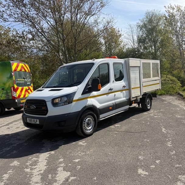 2019 FORD TRANSIT 350 4WD TDCI 130 DOUBLE CAB 6 SEATER DROPSIDE TIPPER VAN
