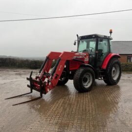 2007 MASSEY FERGUSON 5435 75HP 4WD WITH FRONT LOADER AND PALLET FORKS