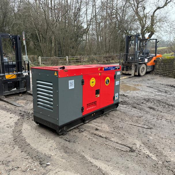 NEW/UNUSED KAWAKENKI 50KVA DIESEL SOUND PROOF GENERATOR compactor for sale in Pilsley, Chesterfield — photo 3